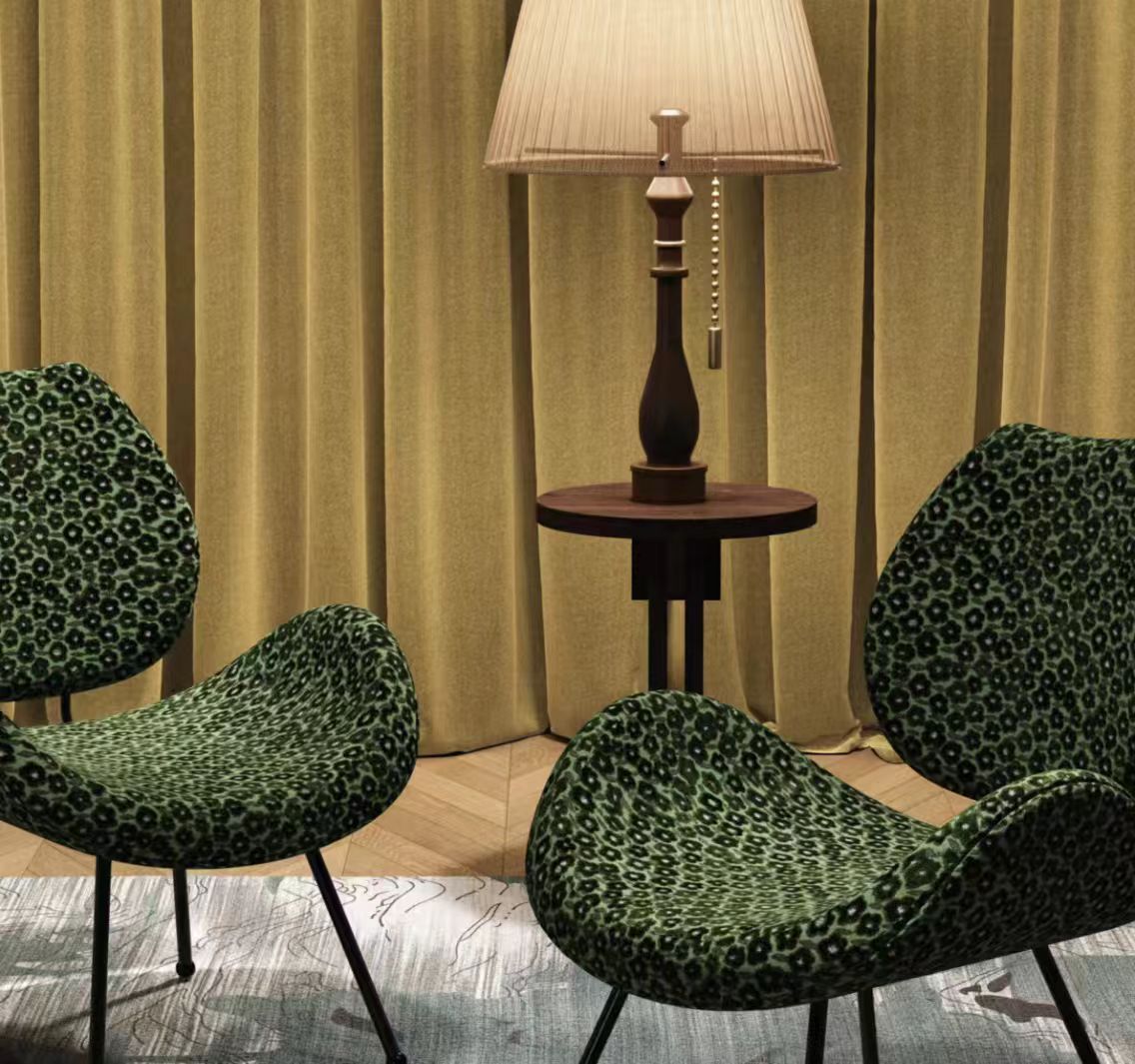 Tessuto per divani con motivo floreale in velluto jacquard di alta qualità
