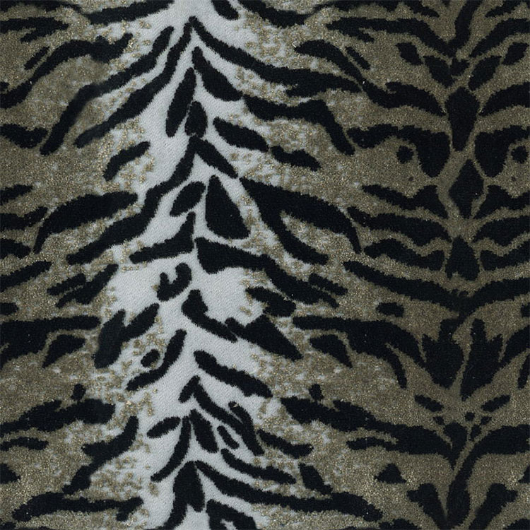 Tessuto di divani di divani di divani di divani per pelle animale tigre jacquard tigre jacquard tigre di alta qualità