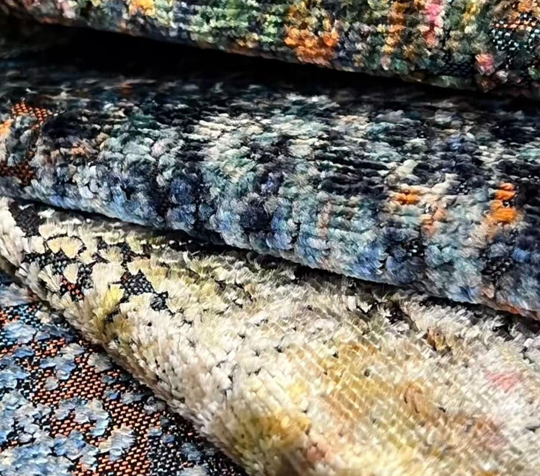 JBL Tessuto in velluto jacquard di alta qualità Moda Nuova collezione Colori brillanti Modello Velluto jacquard stile moderno per divano